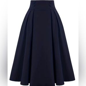 NOT FOR SALE!NEW Versatile Solid Pleated Skirt